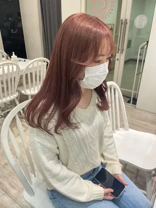セミロング カラー miyu /大阪美容室のヘアスタイル