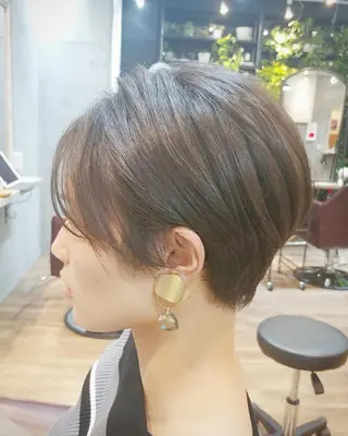 ショート カラー パーマ ヘアアレンジ ペスカ豊崎店　沖縄所属・ショート指名No.1 店長　清水のヘアスタイル