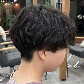 ショート パーマ メンズ いちか🤍 COQU千葉のヘアスタイル
