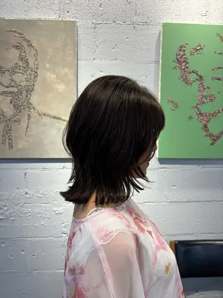 ミディアム 久貝 莉子のヘアスタイル