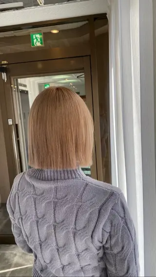 ショート カラー ヘアアレンジ cecil hair 難波店所属・髪質改善透明感カラー /SHOGO☀️のヘアスタイル