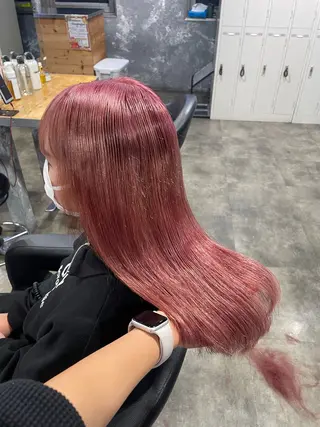ミディアム カラー ハイトーン 横浜💞ミオのヘアスタイル