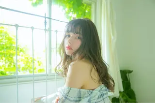 ロング ショート/レイヤー/ 縮毛矯正/ 渡邊莉玖のヘアスタイル