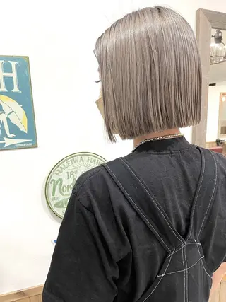 ショート カラー hair design NORM所属・吉田裕太/ハイライト ダブルカラーのヘアスタイル
