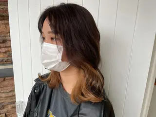 ミディアム カラー 髪質改善✨️透明感カ ラー✧*。山下さいみのヘアスタイル