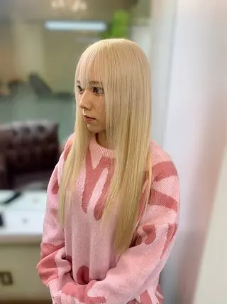 セミロング カラー ヘアアレンジ 個性爆弾💣 ダブルカラー/ゆかのヘアスタイル