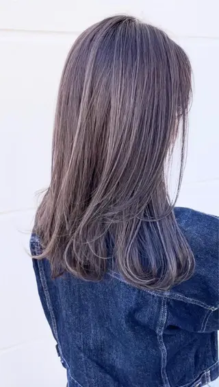 ミディアム カラー クドウレイ fifth渋谷のヘアスタイル