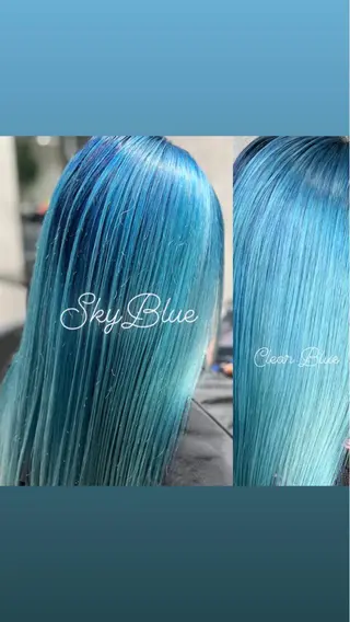 ロング カラー mimiiy梅田 中崎町ハイトーンのヘアスタイル