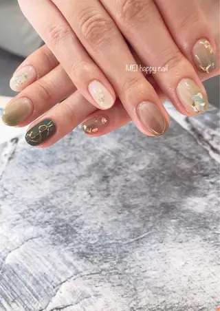 ネイル 北浦和 自爪育成ケアのネイルデザイン