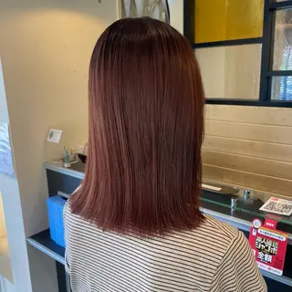 ミディアム カラー スナコザワ レナのヘアスタイル