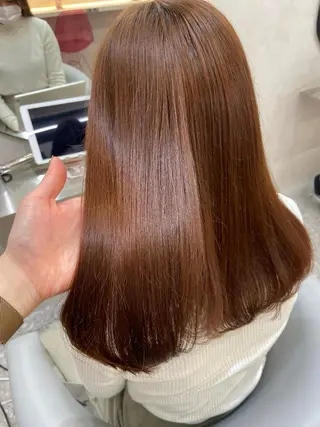 ロング カラー 新宿/韓国ヘア 中明度カラー/かやのヘアスタイル