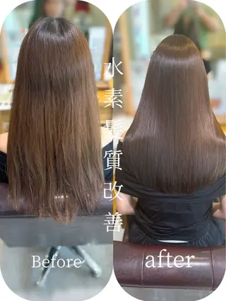 ロング カラー パーマ BLENDby happiness所属・KAORU/絹髪 /髪質改善/奈良のヘアスタイル