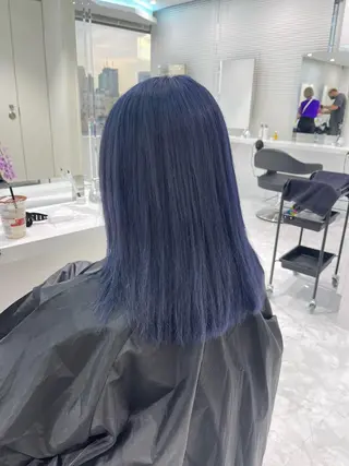 セミロング カラー 原宿美容師／複雑 履歴修正/きょたのヘアスタイル