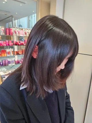 ミディアム 矢野 伶菜のヘアスタイル