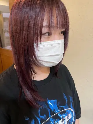 カラー 束感まつぱ🥑🤍 NATUKI🤍のマツエク・マツパデザイン