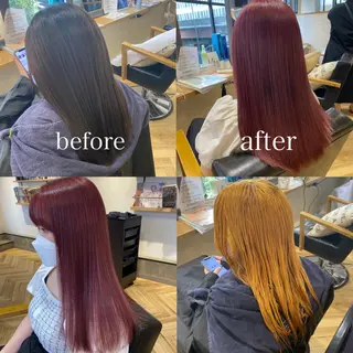 ロング カラー 艶カラー/韓国顔周り 🎀mamiのヘアスタイル