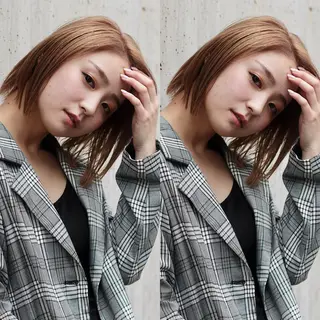 ショート カラー 🌈艶ハイトーン🌈 心を込めます🤝涼介のヘアスタイル