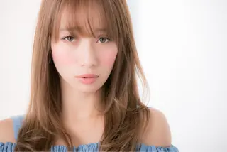 セミロング カラー 💎小顔前髪&髪質 改善カラー💎片桐のヘアスタイル