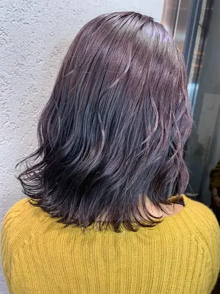 ミディアム カラー 横山 菜摘のヘアスタイル