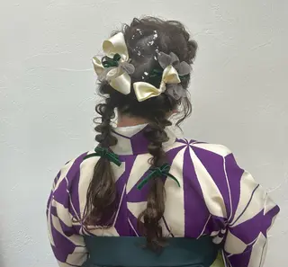 ロング カラー パーマ ヘアアレンジ メンズ キッズ ネイル マツエク・マツパ アイブロウ 顔周りcut/ 艶ワンカラー♥ちさきのヘアスタイル