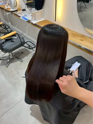 ミディアム リキ/髪質改善 /縮毛矯正🫧のヘアスタイル