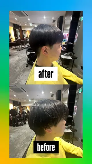 メンズ メンズカット/シャド ウパーマ/URYUのヘアスタイル