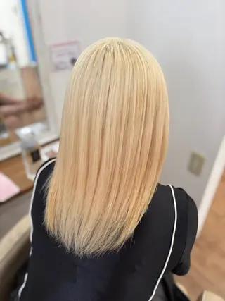 セミロング カラー 永井大樹✨ 透明感カラー✨のヘアスタイル