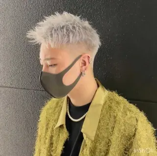 ショート カラー メンズ sunc所属・梅田l大人韓国ヘア レイヤー×艶カラーのヘアスタイル