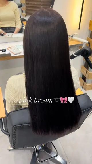 ロング カラー kanon♡ 暖色カラー‎🤍のヘアスタイル