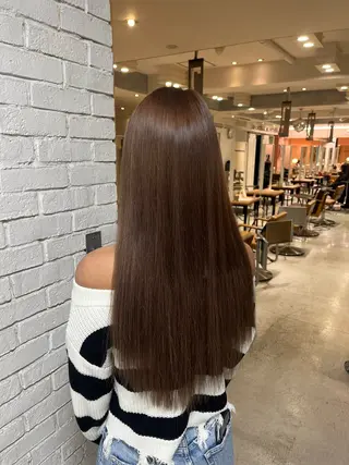 ロング カラー 🦋韓国ヘア💙 RUNAのヘアスタイル