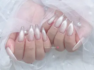 ネイル 𝐲𝐮𝐦𝐢🎀 長さ出しデザイン専門のネイルデザイン