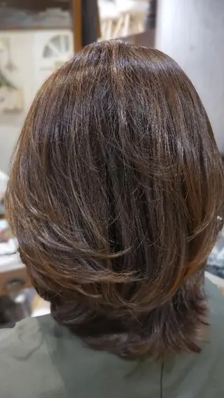 ミディアム ✂デザインカット🐟 高評価✂戸崎俊成✂のヘアスタイル