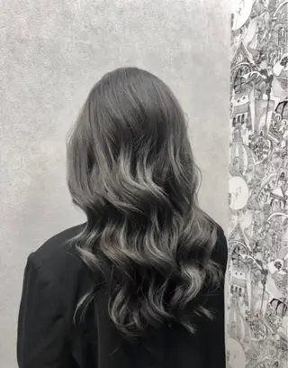 セミロング カラー 💎yuto💎 ハイトーン/韓国ヘアのヘアスタイル