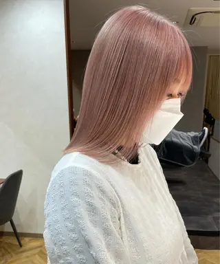 セミロング 顔周り🇰🇷韓国 レイヤー/モエのヘアスタイル