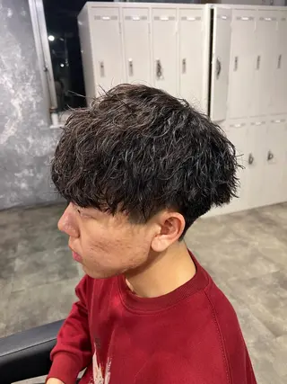 ショート カラー パーマ ヘアアレンジ メンズ キッズ 🔷横浜1のパーマ 職人🔷将太郎のヘアスタイル