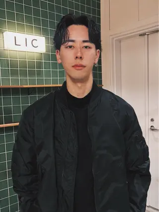 ショート パーマ メンズ メンズ特化美容師 サノヤマトのヘアスタイル