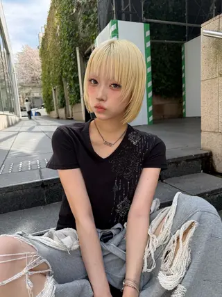 ショート カラー 💎透明感カラー特化 💎TAISEIのヘアスタイル