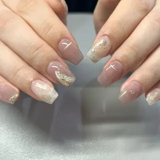 ネイル Ray. ちゅるん系ニュアンスのネイルデザイン