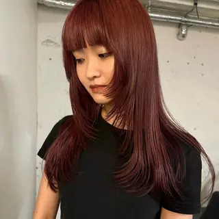 ロング カラー hinako 🍒のヘアスタイル