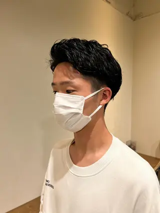 パーマ メンズ オカベ ショウマのヘアスタイル