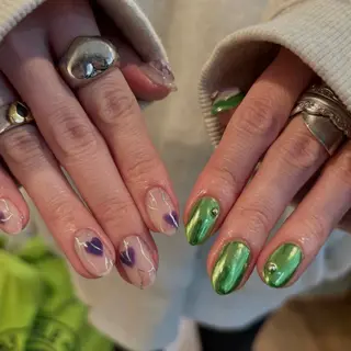 ネイル こゆび /中崎町ネイル🌟のネイルデザイン