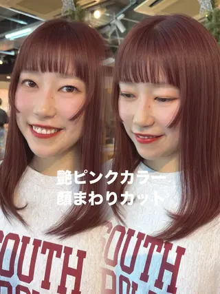 ミディアム shiho/レイヤー /透明感カラーのヘアスタイル