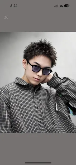 ショート パーマ 似合わせパーマ🔥 河浪  大智のヘアスタイル