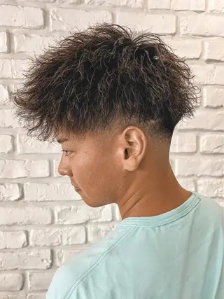 ショート パーマ メンズ B TECH by Zen【ビーテックバイゼン】所属・メンズパーマ/京都駅 /メンズ/奥村航平のヘアスタイル