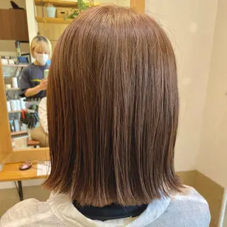 ミディアム 垢抜け/レイヤー/ ハイトーン/アスナのヘアスタイル