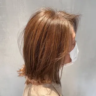 ミディアム カラー DX SHARE SALON所属・matka白髪ぼかし 大人ヘア/KEIKOのヘアスタイル