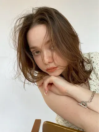 ミディアム カラー カラーモデル🪄/ 艶カラー/フミナのヘアスタイル