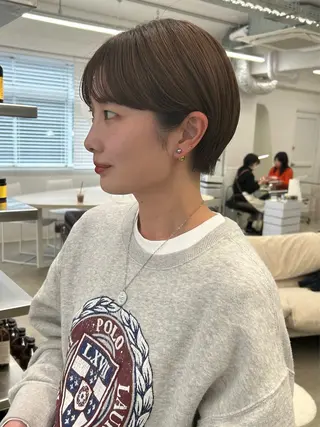 ショート SISTER MOHAWK所属・似合わせ小顔ショート 楢岡恵のヘアスタイル