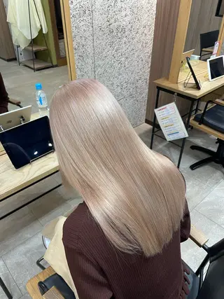 ロング 浅川恵太/縮毛矯正 /ブリーチ縮毛矯正のヘアスタイル