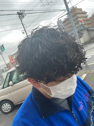 ミディアム パーマ メンズ パーマが得意な【最高 悠斗】のヘアスタイル